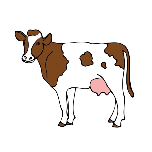 小奶牛卡通logo