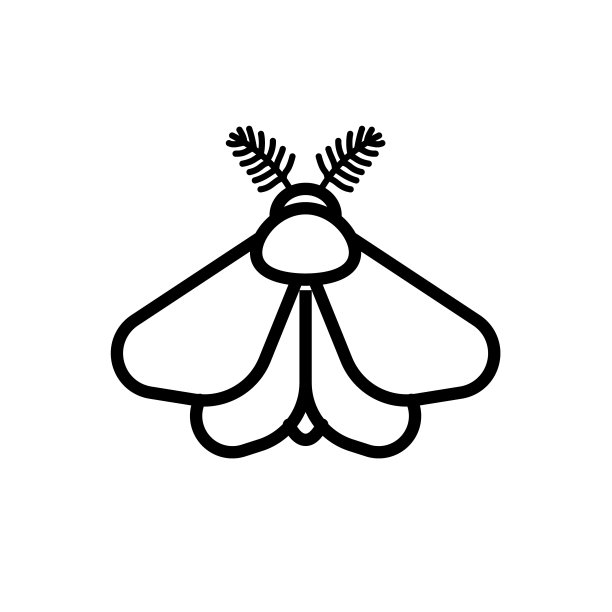 蛾logo