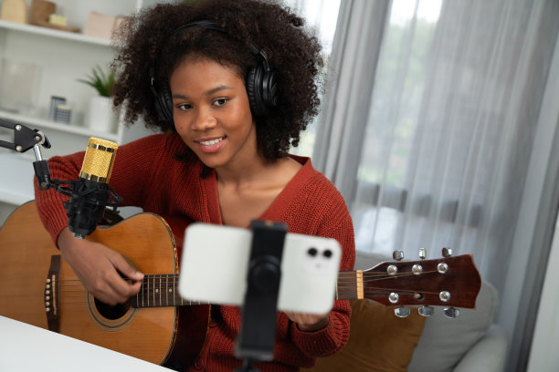 智能手机,唱,非裔美国人
