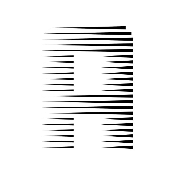 字母a抽象简约设计logo标志
