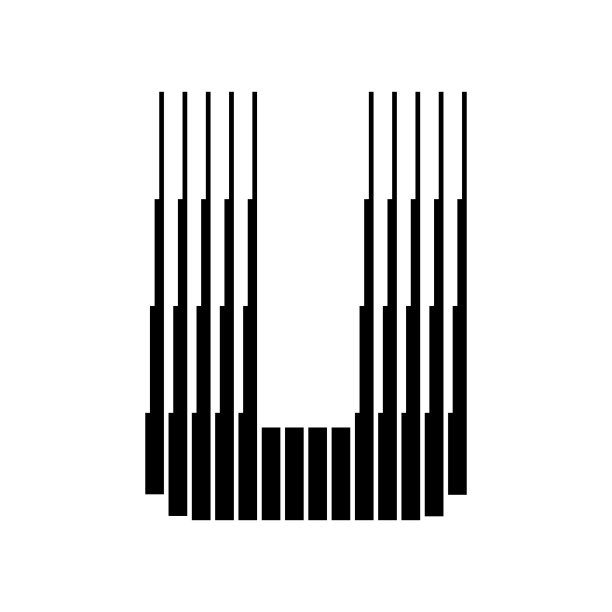 u字母创意logo设计