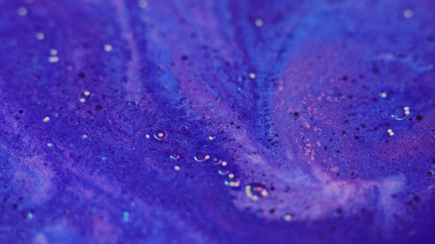 紫色时尚抽象油画装饰画