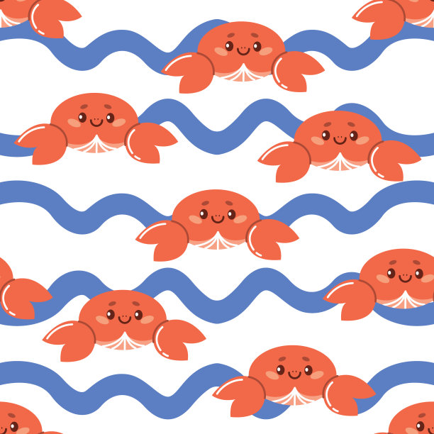 小龙虾包装插画
