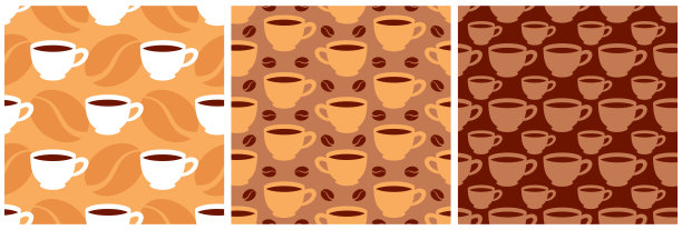 咖啡四方连续图