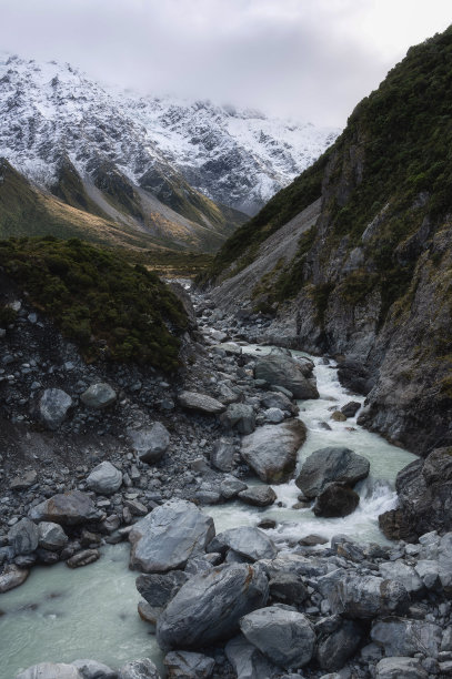 山谷,高山,山脉