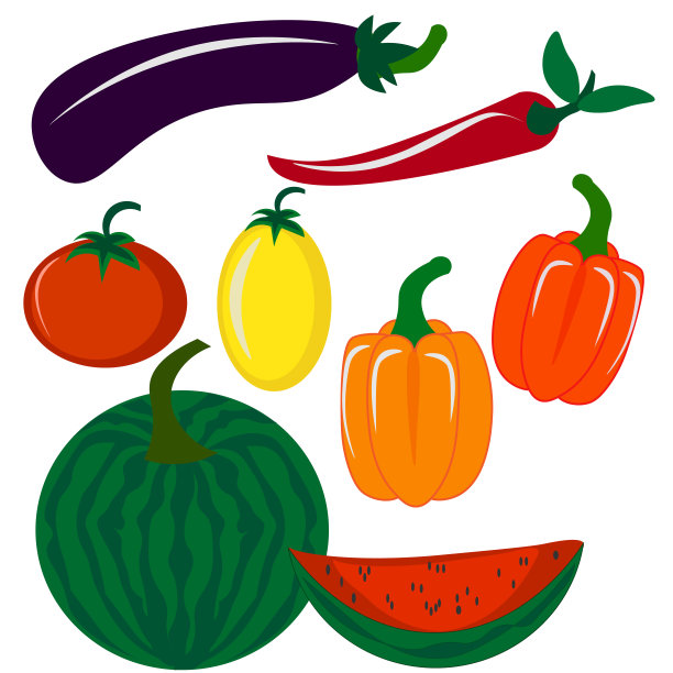 蔬菜壁纸蔬菜矢量插图