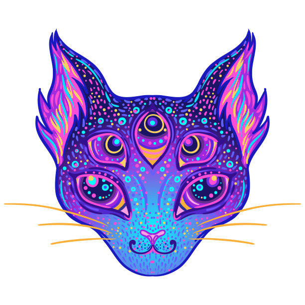 猫猫logo,时尚logo