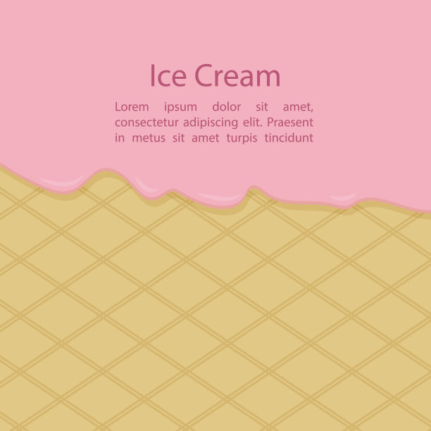 冰淇淋素材广告