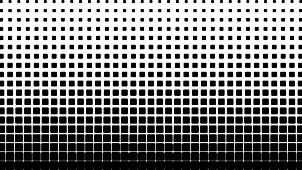 极简几何抽象黑白画面