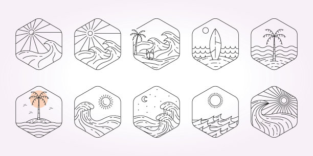 精品山水logo