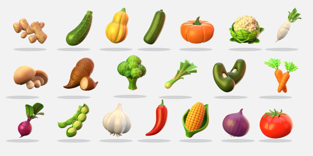 卡通农民蔬菜logo