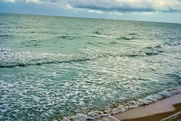 海平面日出景观图片