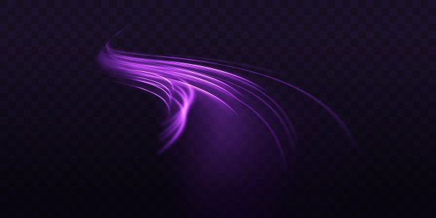 紫背景高光光晕抽象线条梦幻背景
