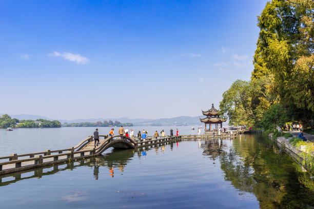 西湖风景图片