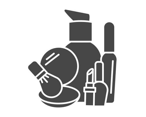 矢量插图简约生活用品镜子