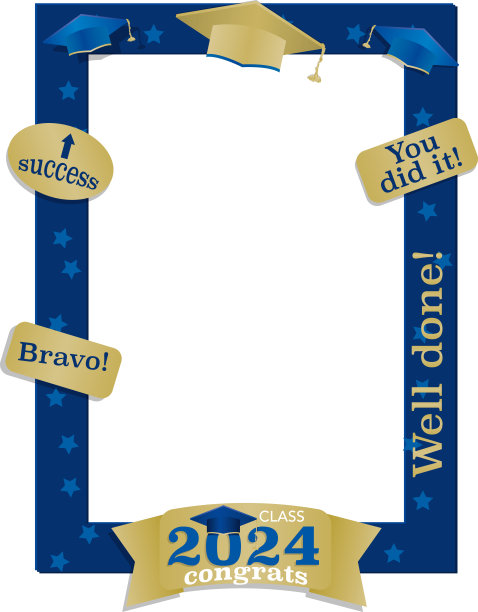 毕业典礼拍照框