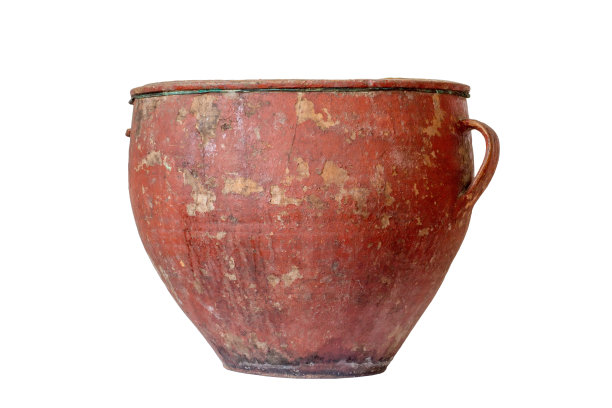 圆形古代陶器