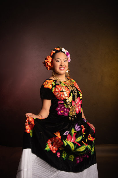 绣花美女头像