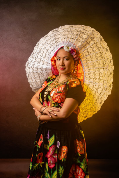 绣花美女头像