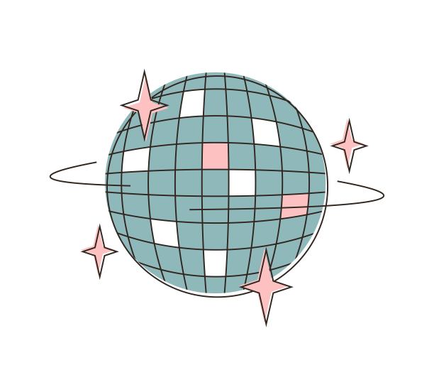 矢量插图简约生活用品镜子