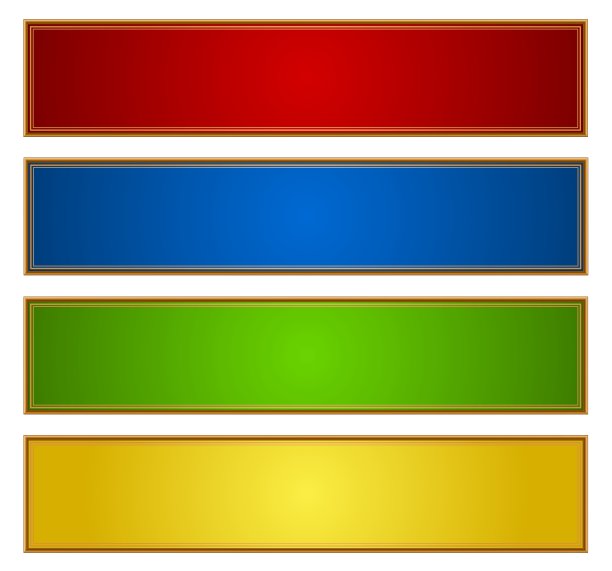 红色绿色蓝色高档名片