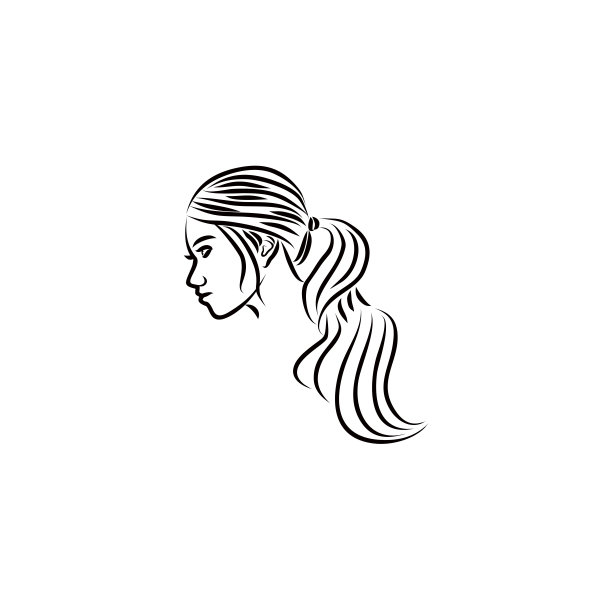 侧面美女logo