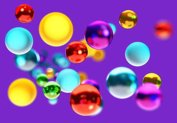 紫色梦幻气泡泡泡背景