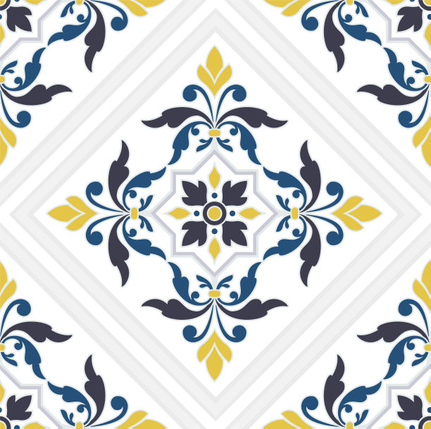 花卉图案精美陶瓷餐盘