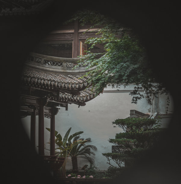 绿色中国风景名胜艺术
