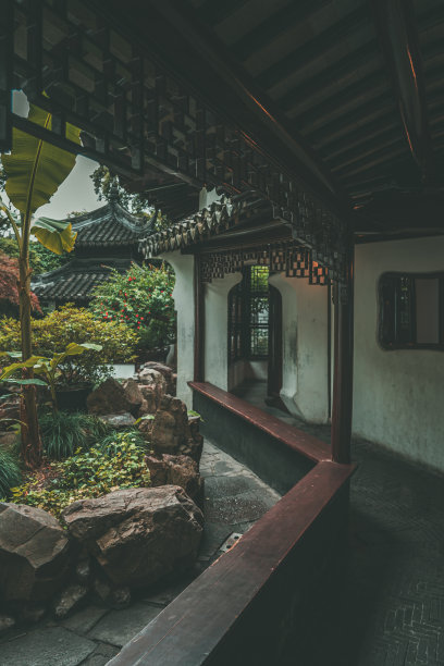 绿色中国风景名胜艺术