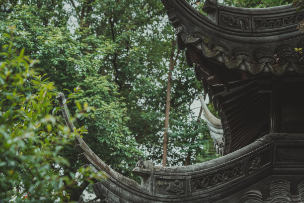 绿色中国风景名胜艺术