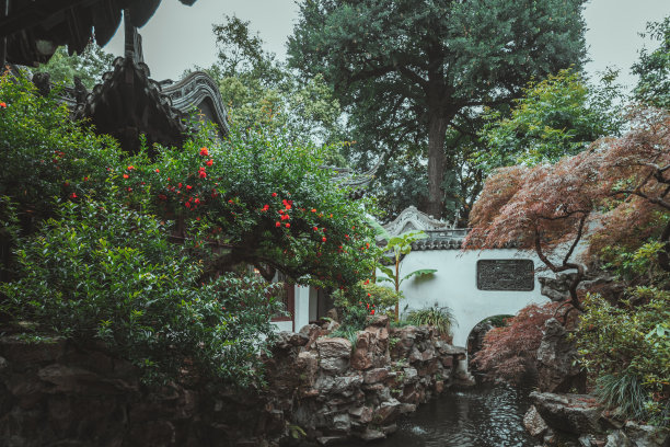 绿色中国风景名胜艺术