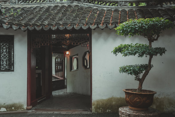 绿色中国风景名胜艺术