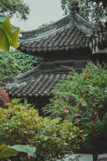 绿色中国风景名胜艺术