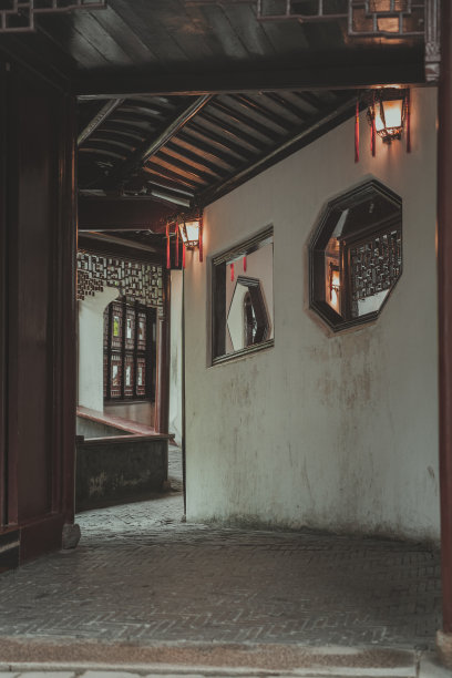 绿色中国风景名胜艺术