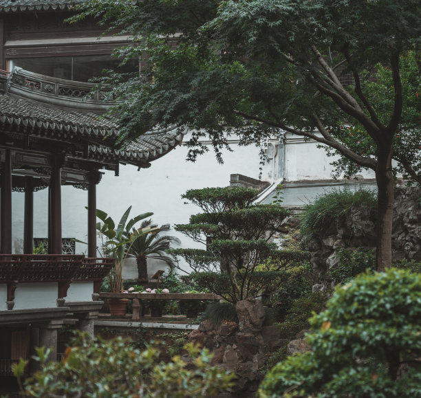 绿色中国风景名胜艺术