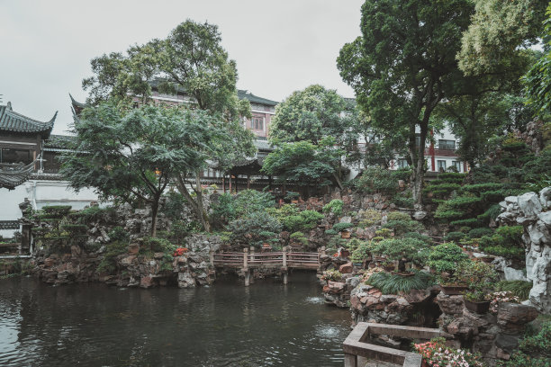 绿色中国风景名胜艺术