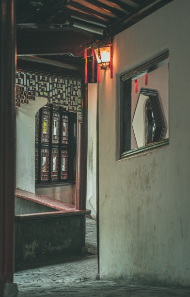 绿色中国风景名胜艺术