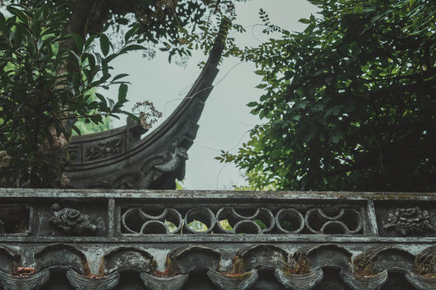 绿色中国风景名胜艺术