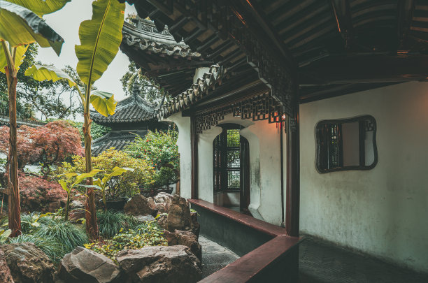 绿色中国风景名胜艺术