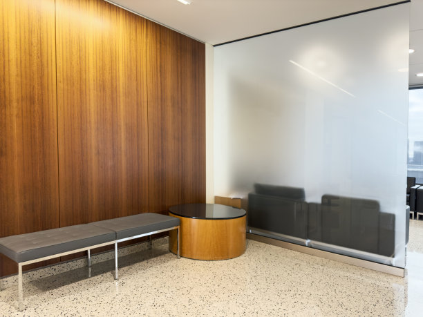 银行酒店宾馆大厅角落