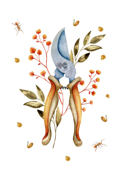 包子铺手绘挂画