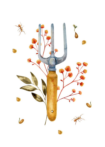 包子铺手绘挂画