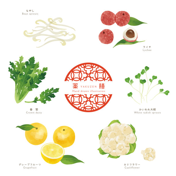 水彩荔枝
