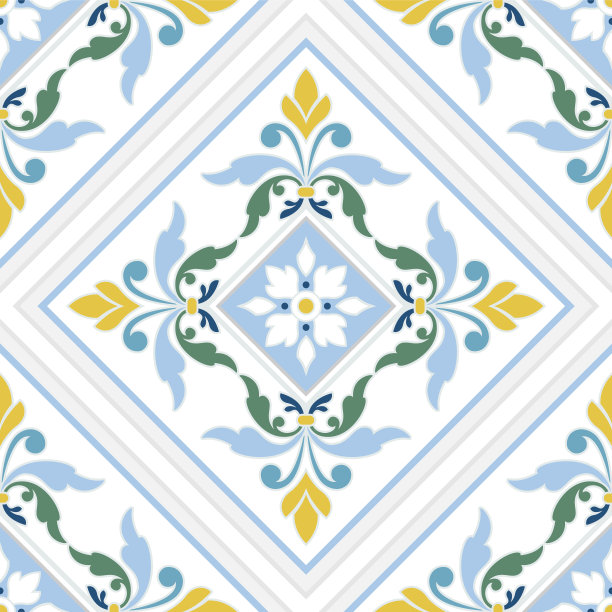 花卉图案精美陶瓷餐盘