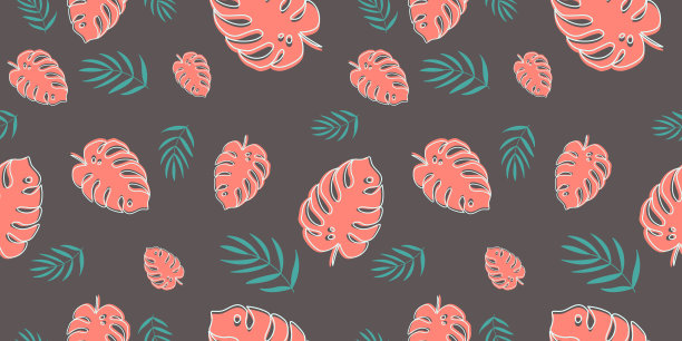 线描木槿花