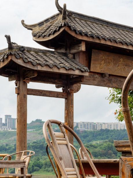 绿色中国风景名胜艺术