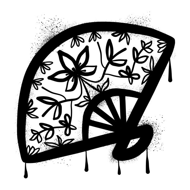 清明古风女子插画