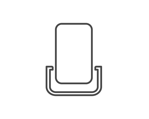 矢量插图简约生活用品镜子