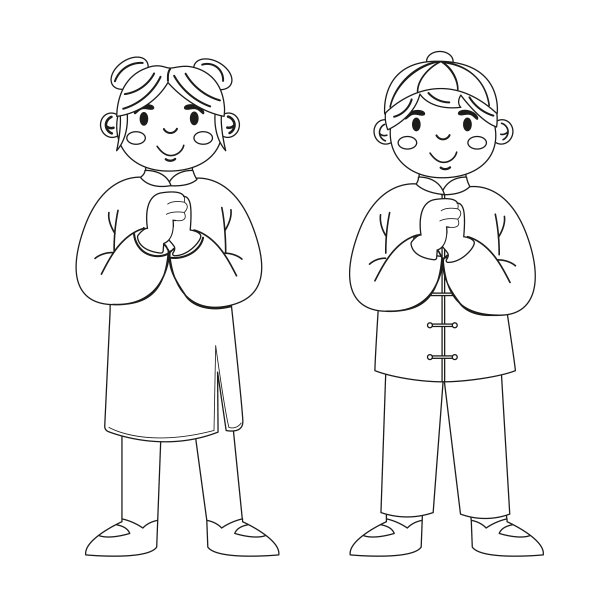 清明古风女子插画